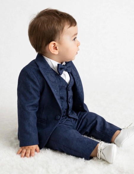 Costume Bébé de Cérémonie Bleu Marine