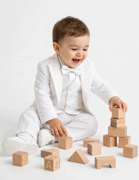 Tenue de Baptême Bébé Garçon Blanc