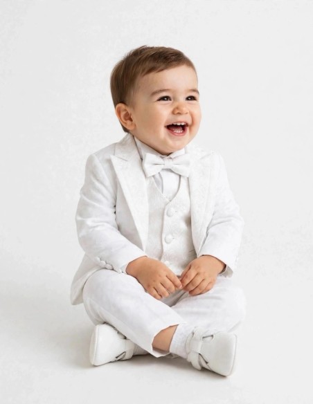 Tenue de Baptême Bébé Garçon Blanc