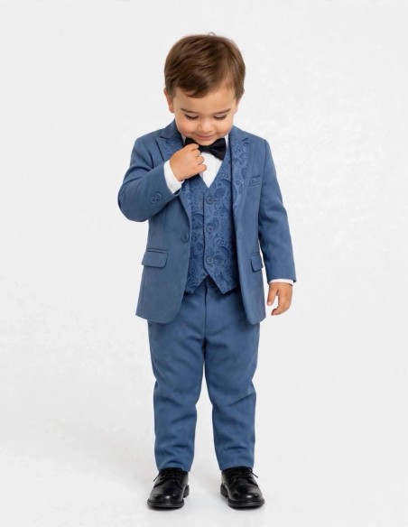 Costume Bébé de Mariage Bleu Roi | Hugo