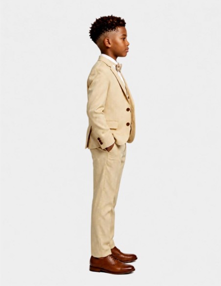 Costume Garçon Beige de Mariage