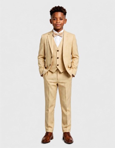 Costume Garçon Beige de Mariage