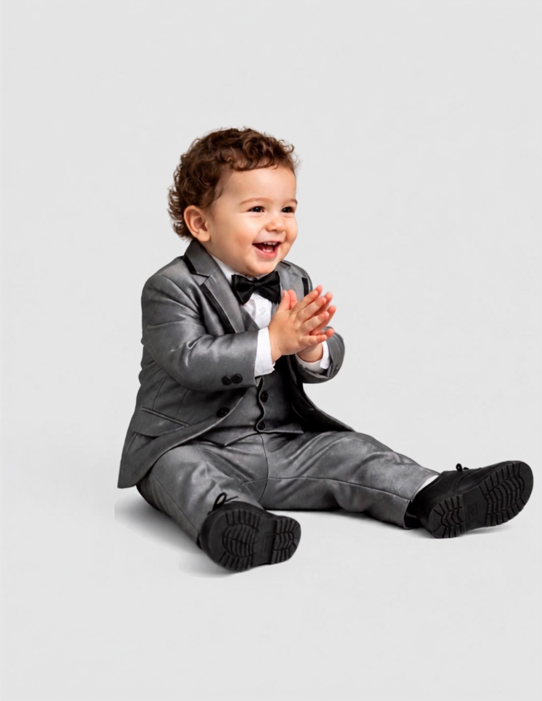 Costume bébé garçon de Mariage Gris 2
