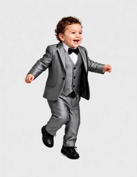 Costume bébé garçon de Mariage Gris