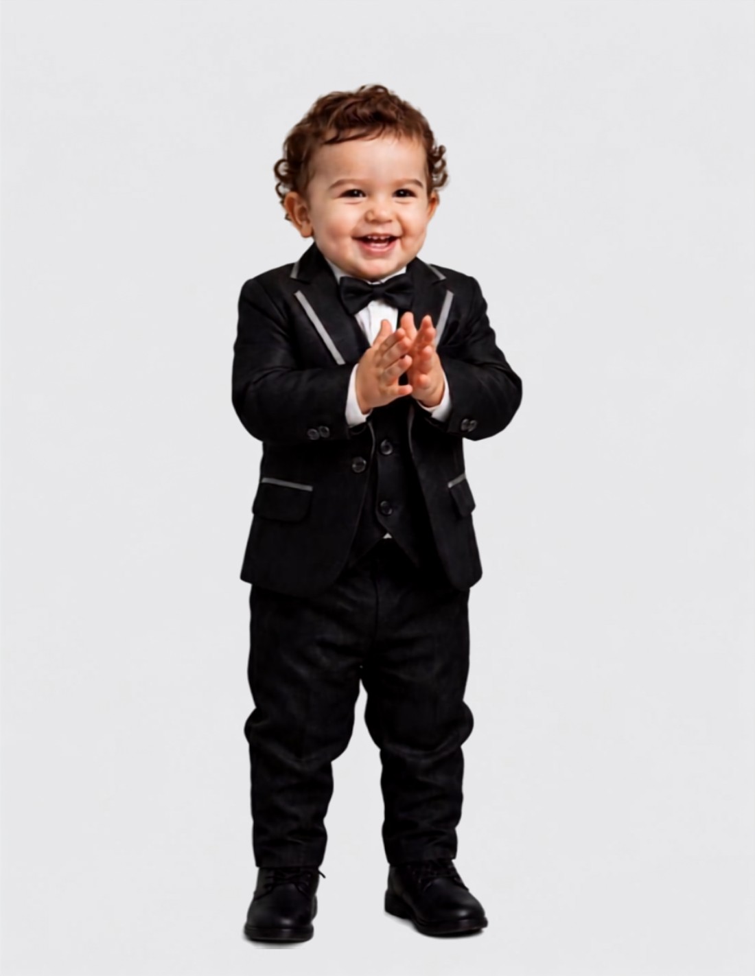 Costume bébé garçon noir pour mariage
