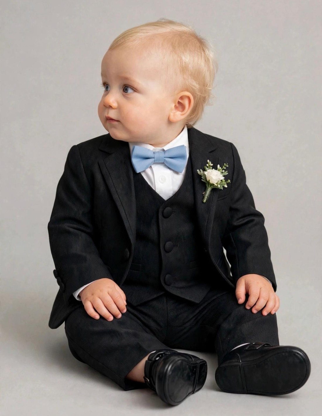 Costume Bébé Garçon noir de Cérémonie 2