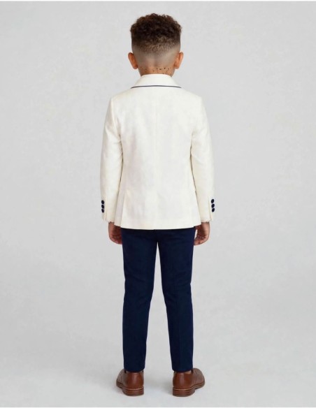 Costume enfant de cérémonie Bleu et Ivoire | Bernard