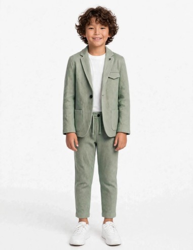 Costume Enfant de Cérémonie Vert Sauge - Noé