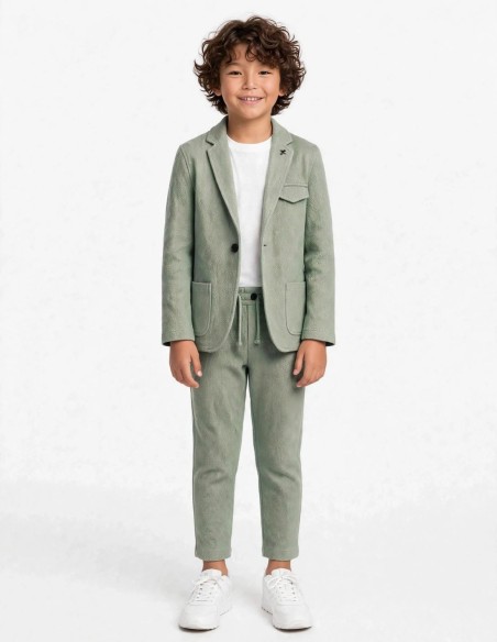 Costume Enfant de Cérémonie Vert Sauge - Noé