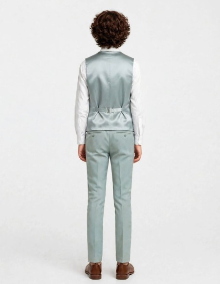 Ensemble Gilet & Pantalon Enfant Vert Sauge
