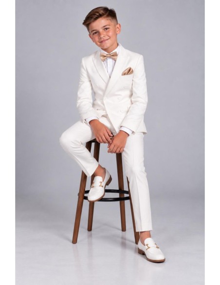 Costume Enfant Croisé de Mariage Ivoire