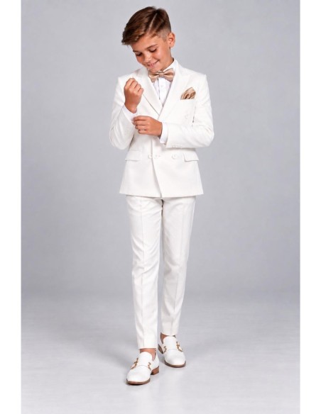 Costume Enfant Croisé de Mariage Ivoire