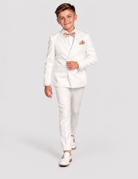 Costume Enfant Croisé de Mariage Ivoire