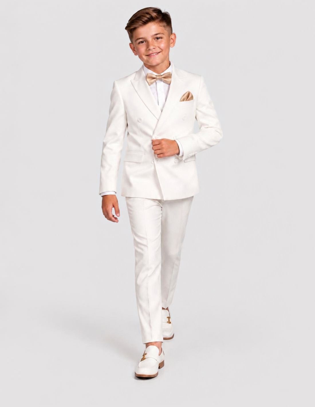 Costume Enfant Croisé de Mariage Ivoire