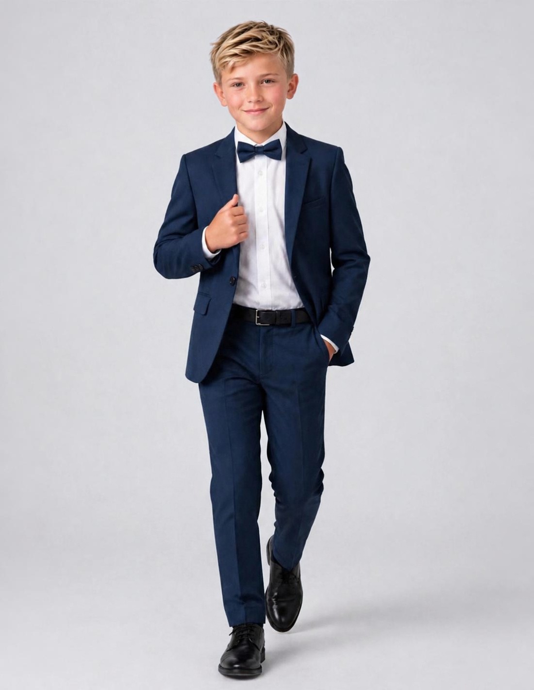 Costume enfant mariage bleu marine