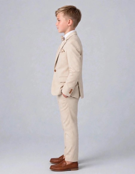 Costume Enfant Beige de Mariage