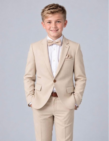 Costume Enfant Beige de Mariage