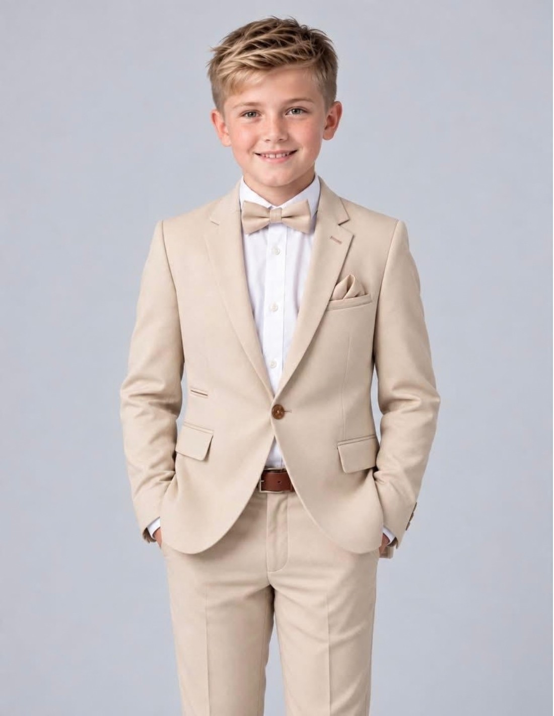 Costume Enfant Beige de Mariage 2