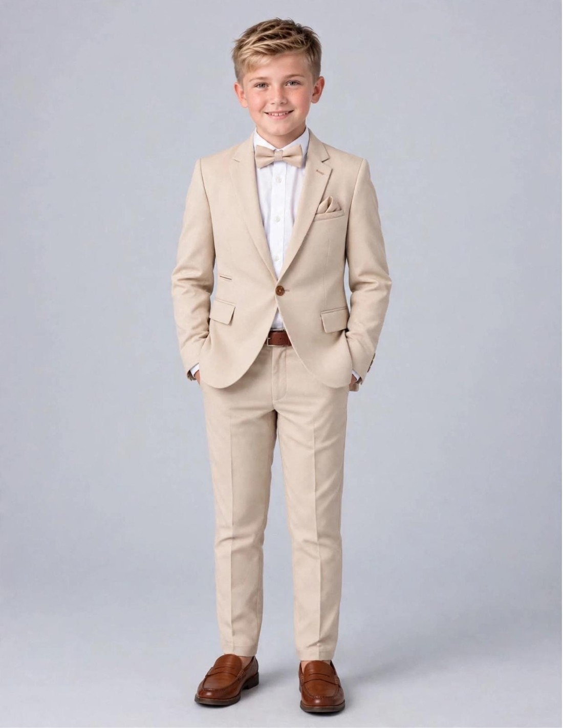 Costume Enfant Beige de Mariage
