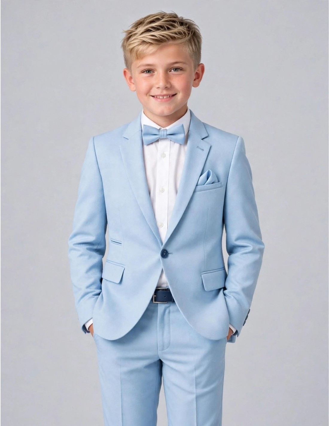 Costume Enfant De Mariage Bleu Ciel 2
