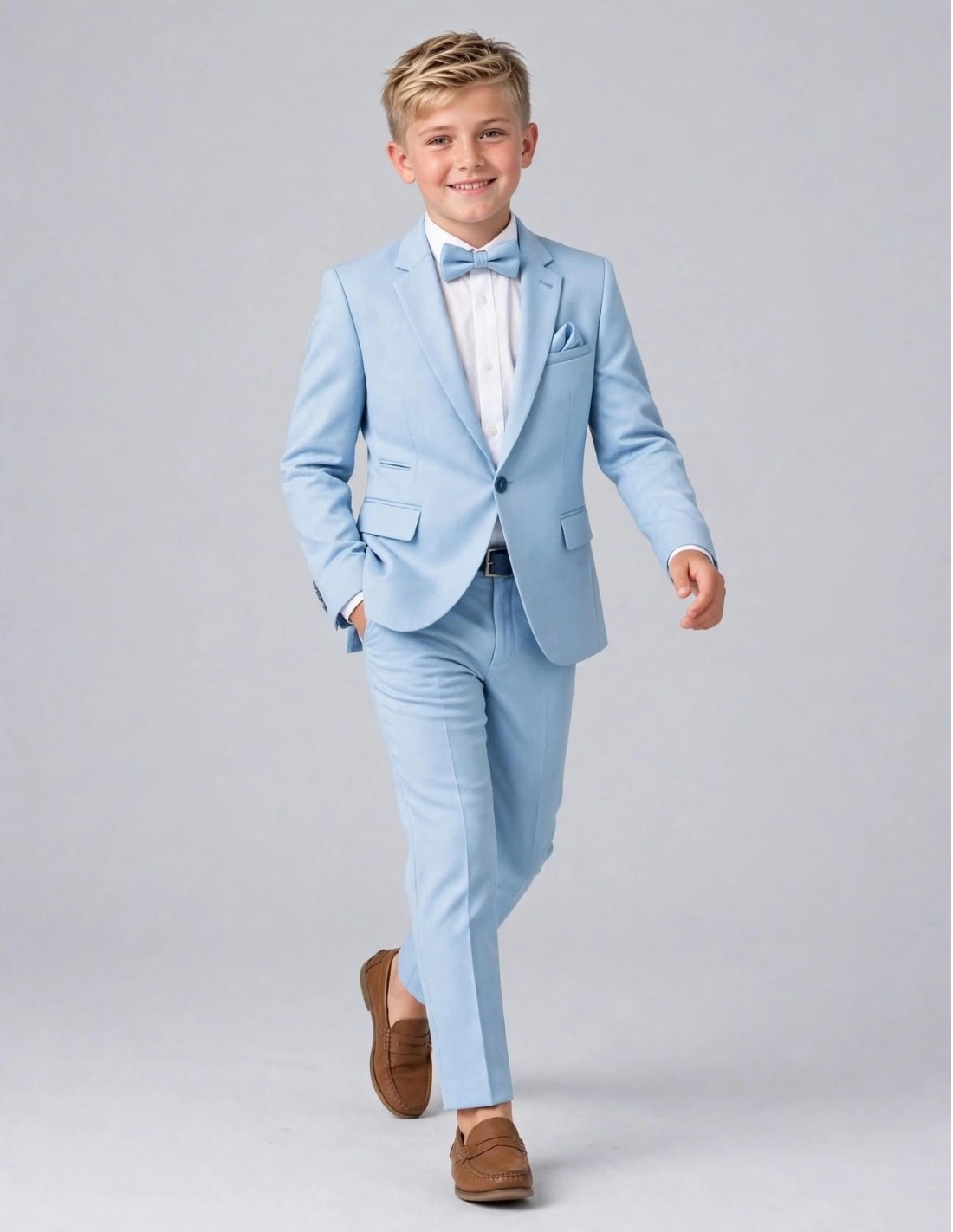 Costume Enfant De Mariage Bleu Ciel
