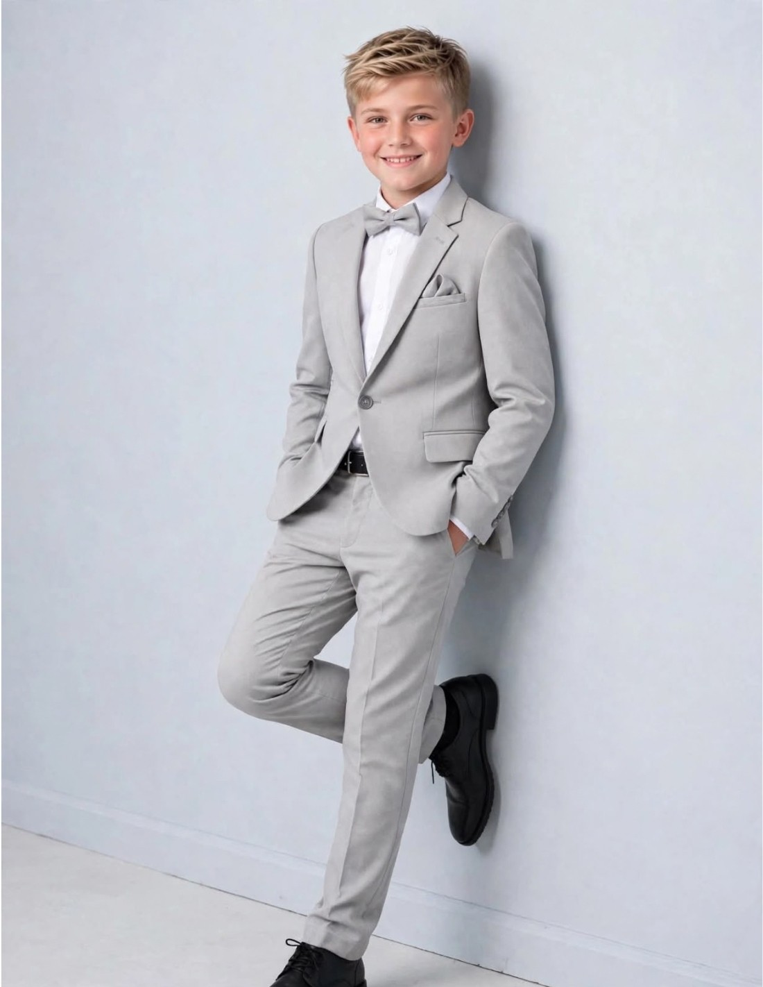 Costume Garçon De Mariage Gris 2