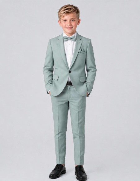 Costume Enfant Vert Sauge De Mariage