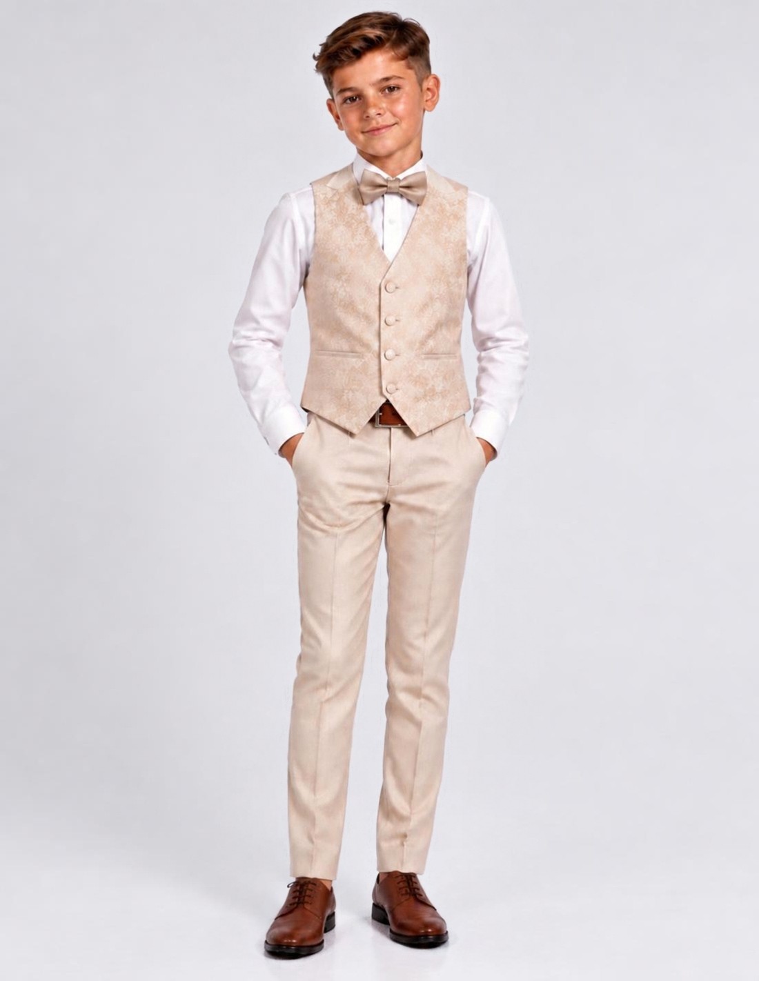 Costume Enfant Beige de Cérémonie 2