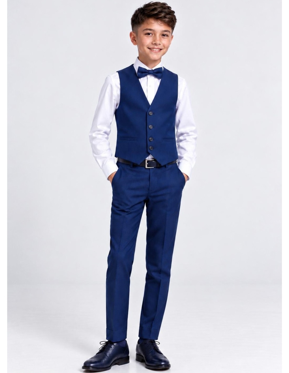 Costume Garçon de Mariage bleu ro 2