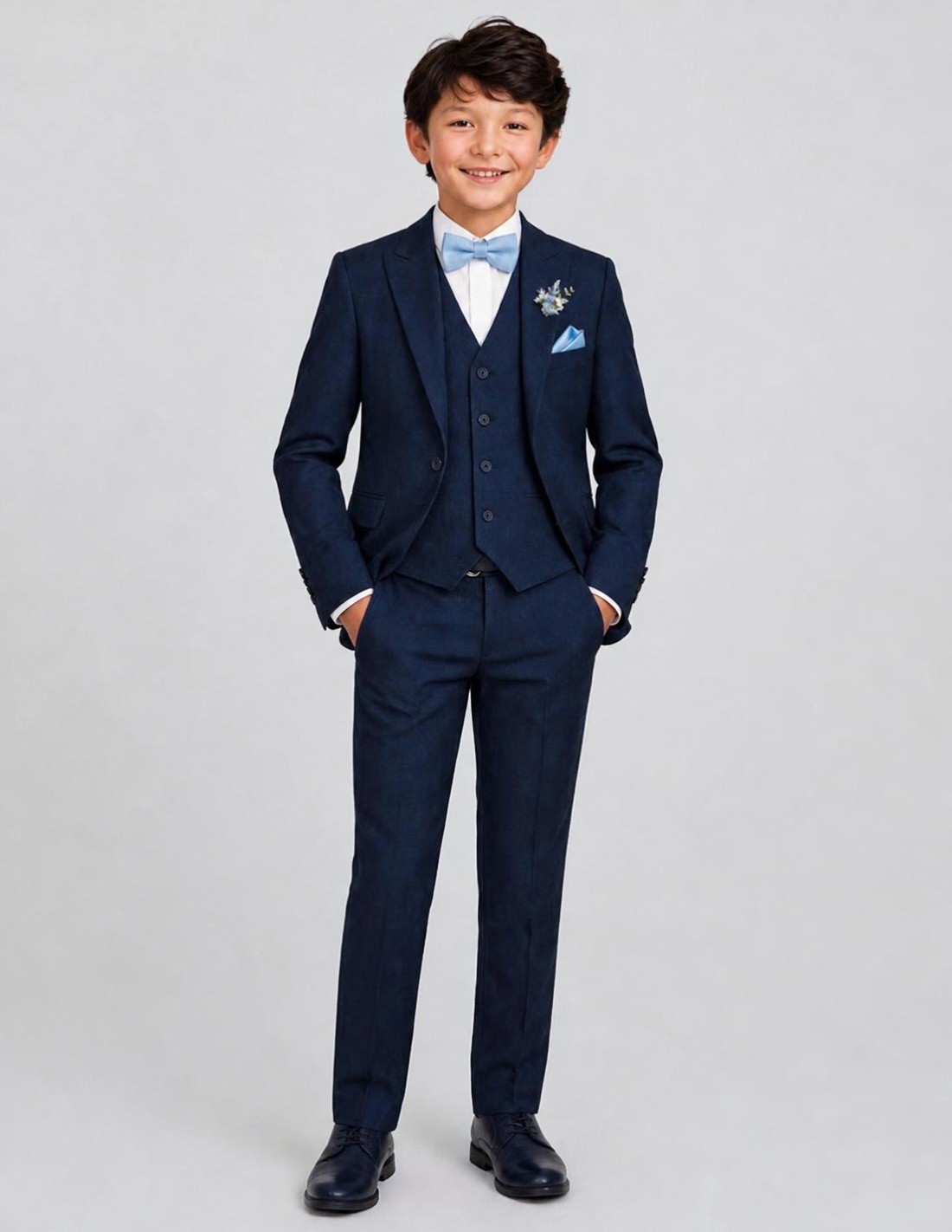 Costume Enfant de Mariage Bleu Marine 2