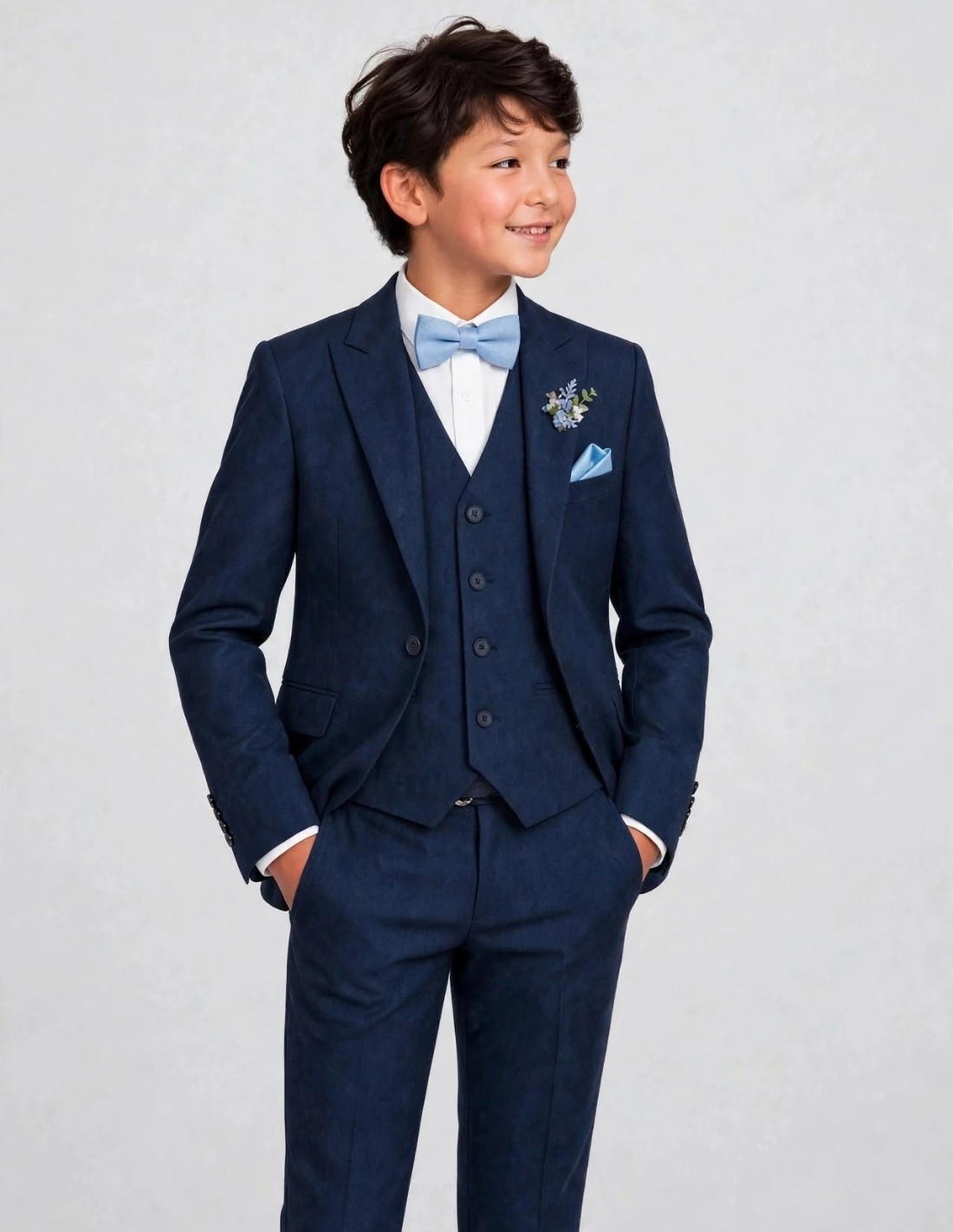 Costume Enfant de Mariage Bleu Marine