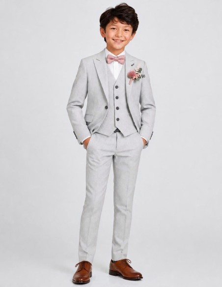 Costume Enfant Gris Clair de Cérémonie
