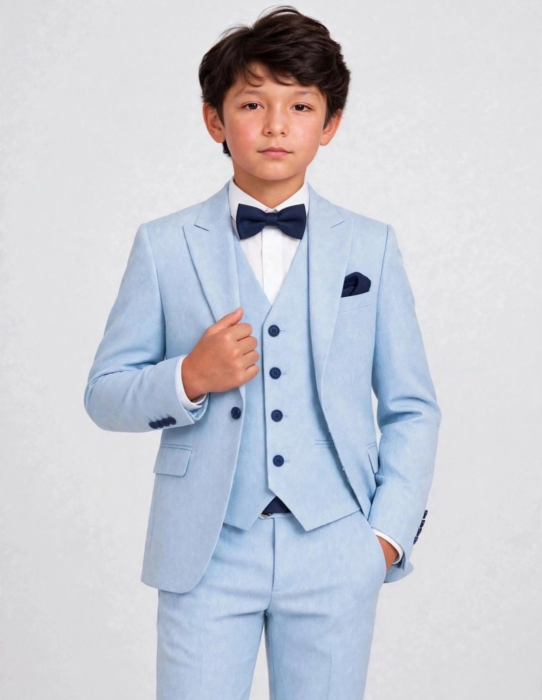 Costume Enfant Bleu ciel de Mariage 2