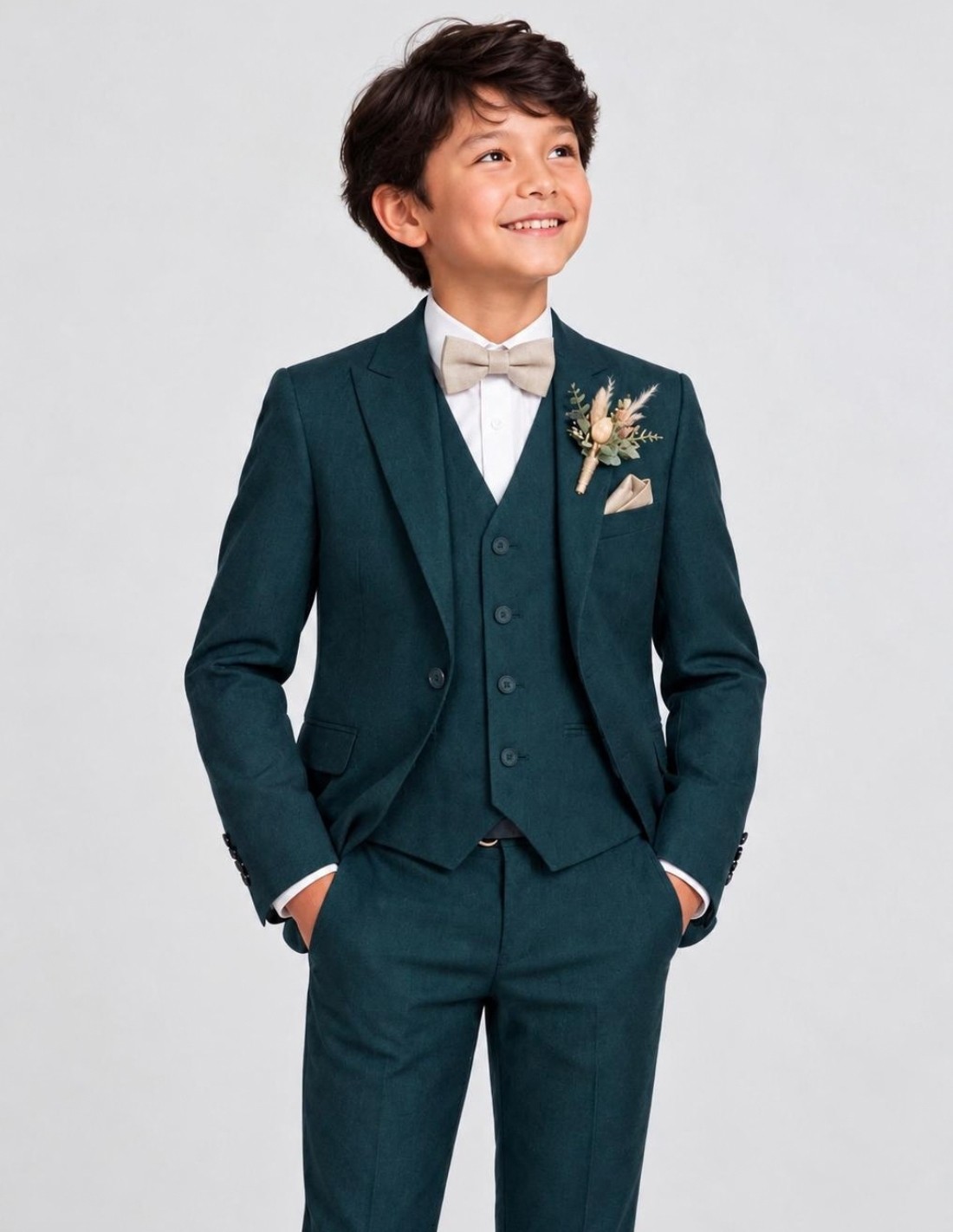 Costume Enfant de Cérémonie Vert sapin