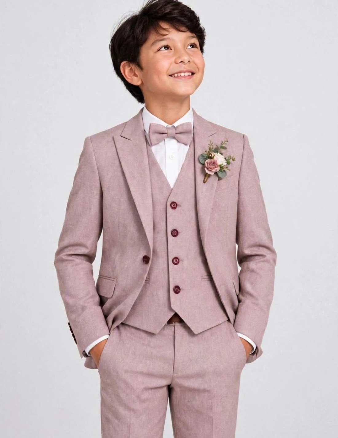 Costume Enfant Rose de Mariage 2