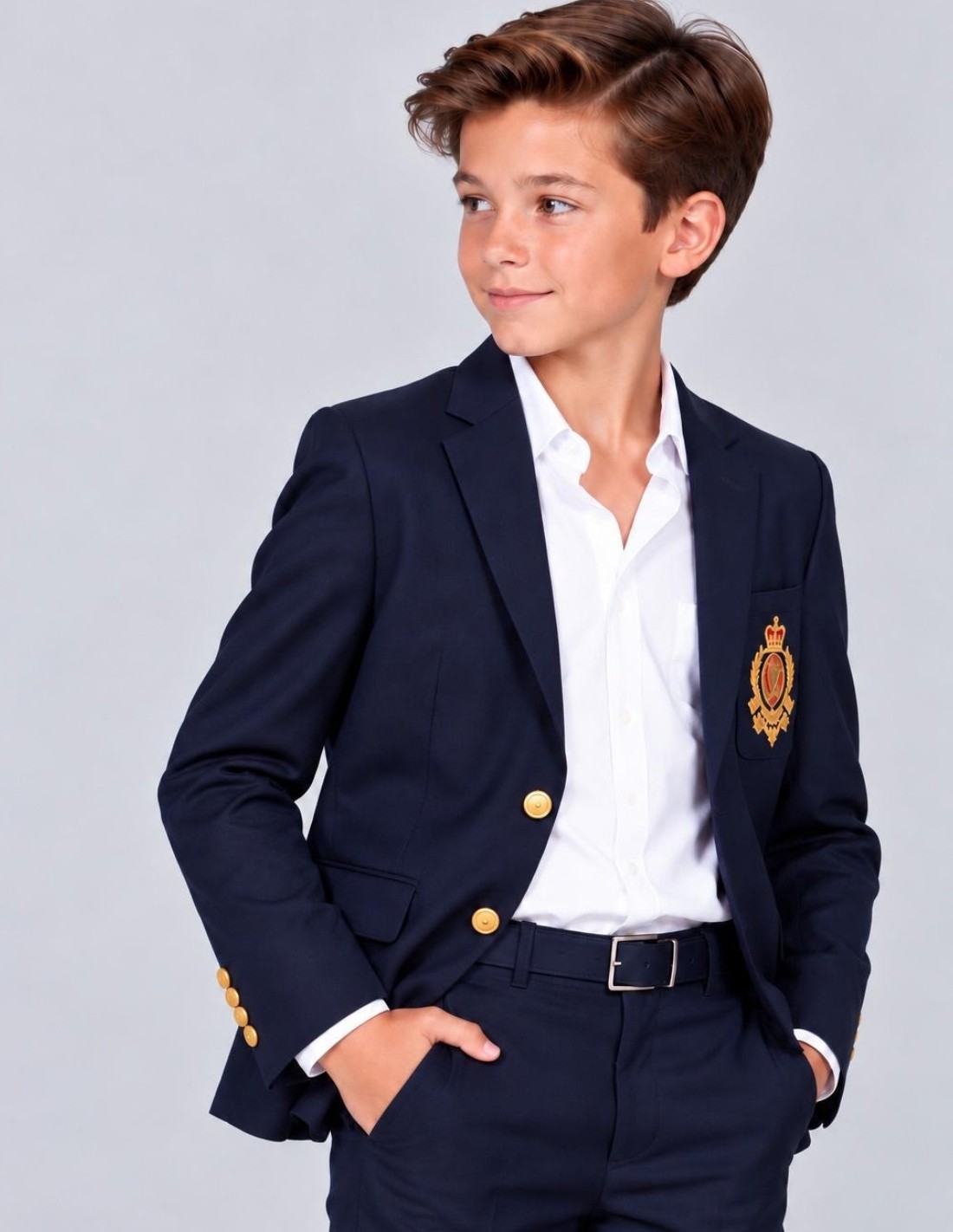 Costume Enfant Bleu Marine Cérémonie 2
