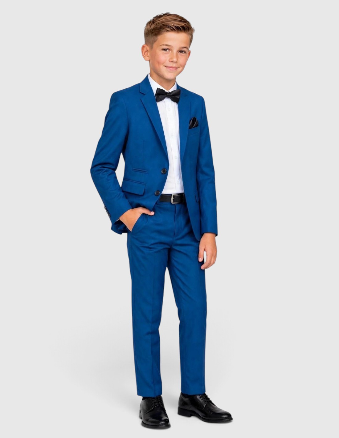 Costume Enfant de Mariage bleu indigo 2