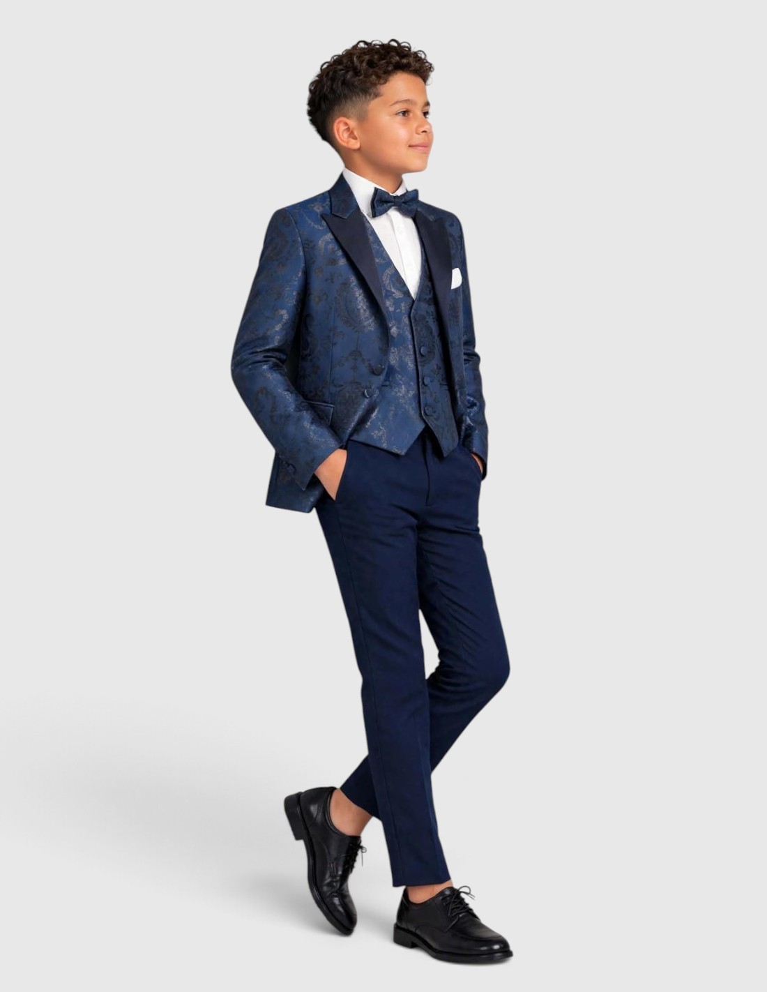 Costume Enfant de Mariage Bleu Marine 2