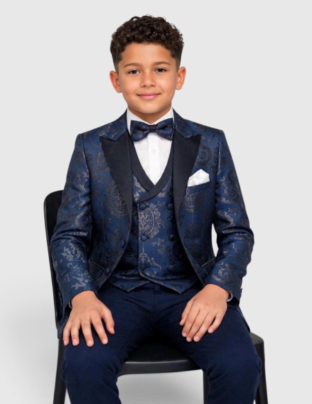 Costume Enfant de Mariage Bleu Marine