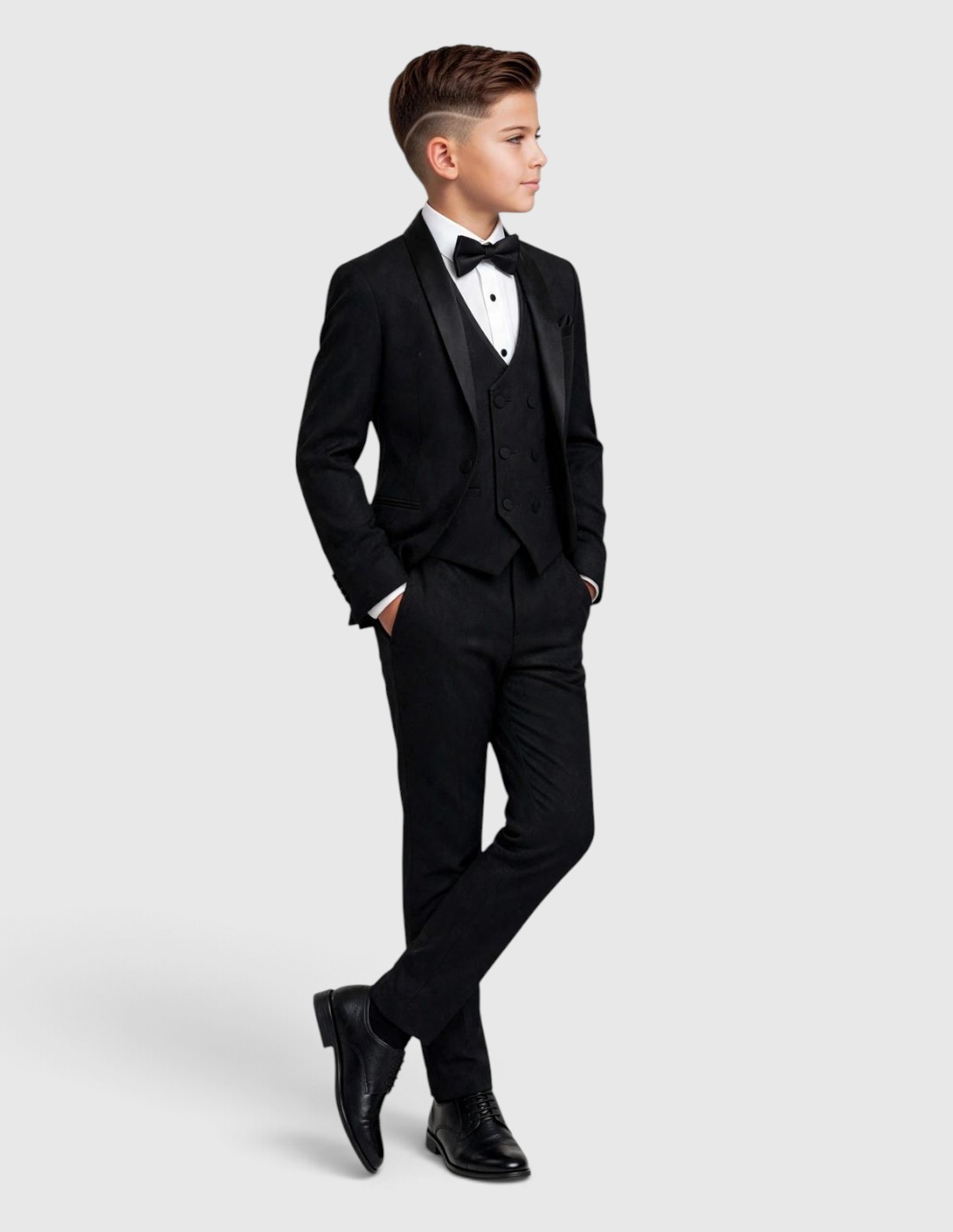 Costume Garçon de Mariage noir 2