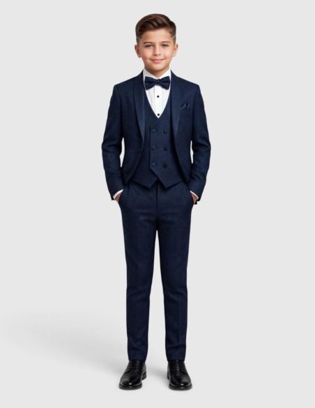 Costume Enfant de Mariage bleu marine