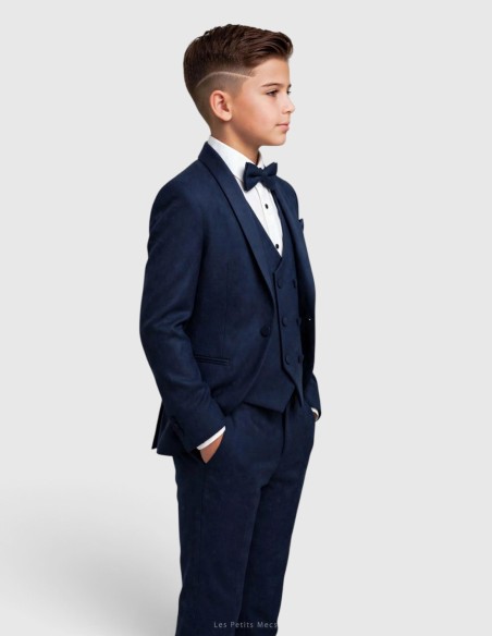 Costume Enfant de Mariage bleu marine