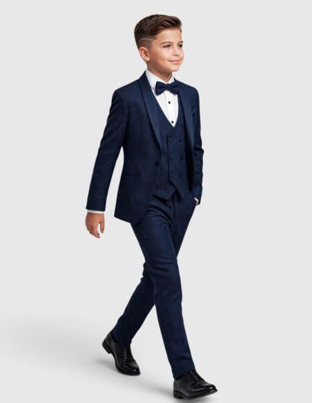 Costume Enfant de Mariage bleu marine