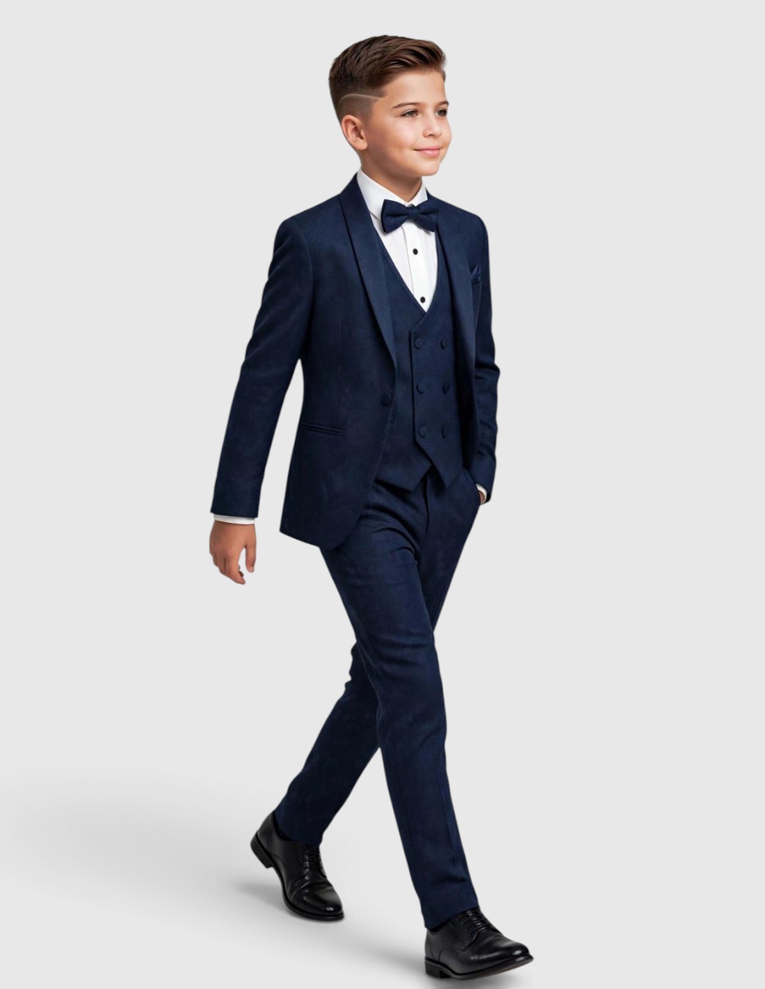 Costume Enfant de Mariage bleu marine 2
