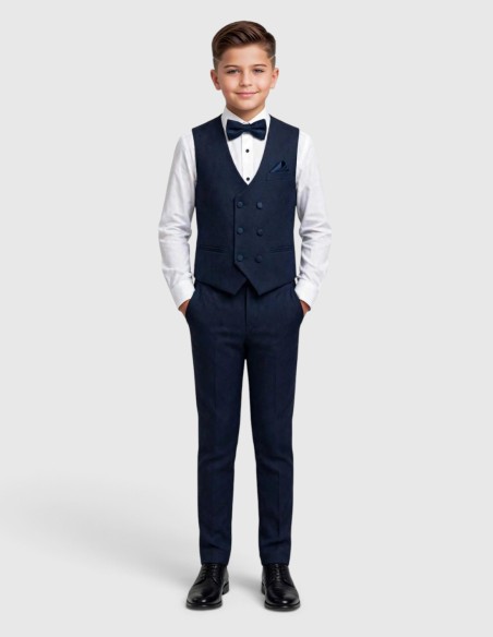 Costume Enfant de Mariage bleu marine