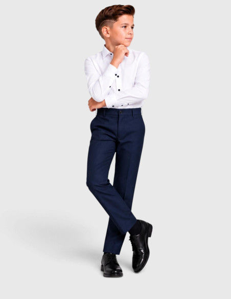Pantalon de Costume Enfant Bleu Marine