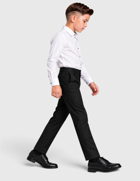 Pantalon de Costume Noir pour Garçon