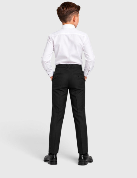 Pantalon de Costume Noir pour Garçon