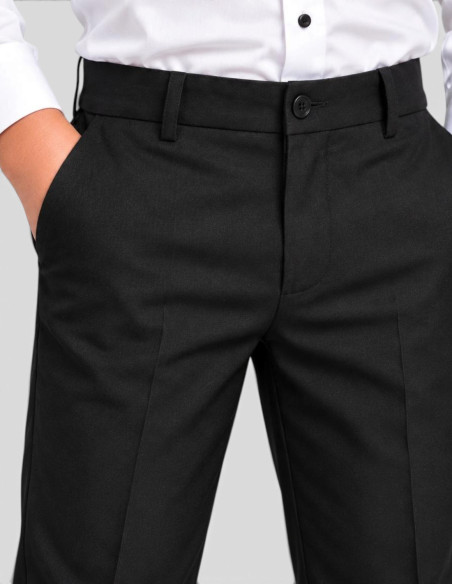 Pantalon de Costume Noir pour Garçon