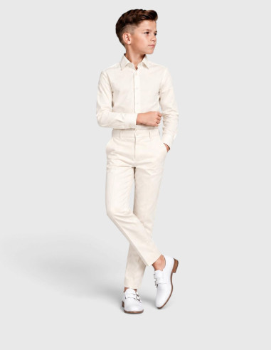 Pantalon de Costume Ivoire pour Enfant
